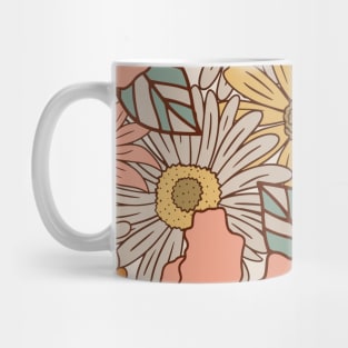 floral groovy seamless pattern Mug